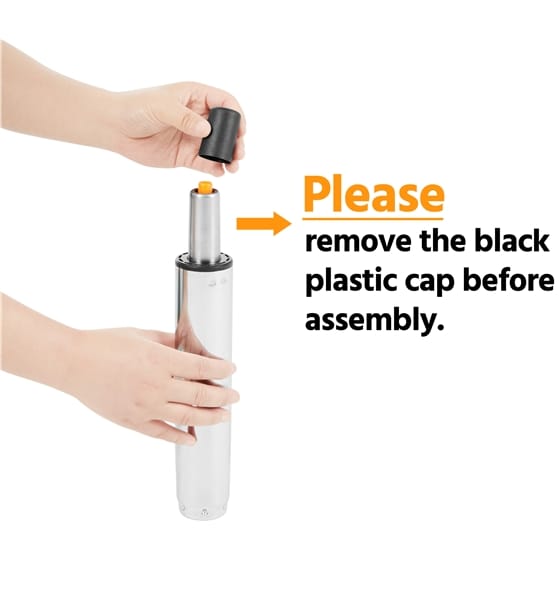 Juoda PU odos biuro kėdė - Image 16