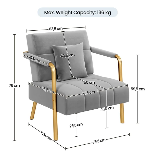 Aksominė kėdė - Image 3