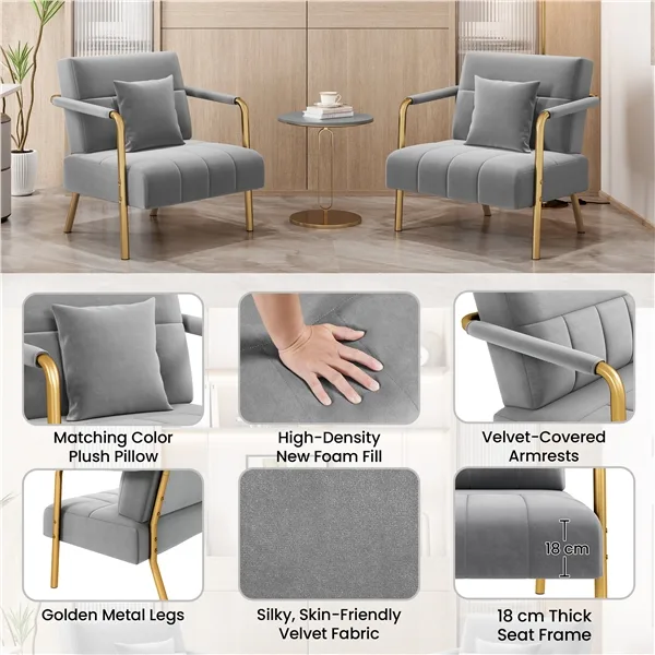 Aksominė kėdė - Image 4