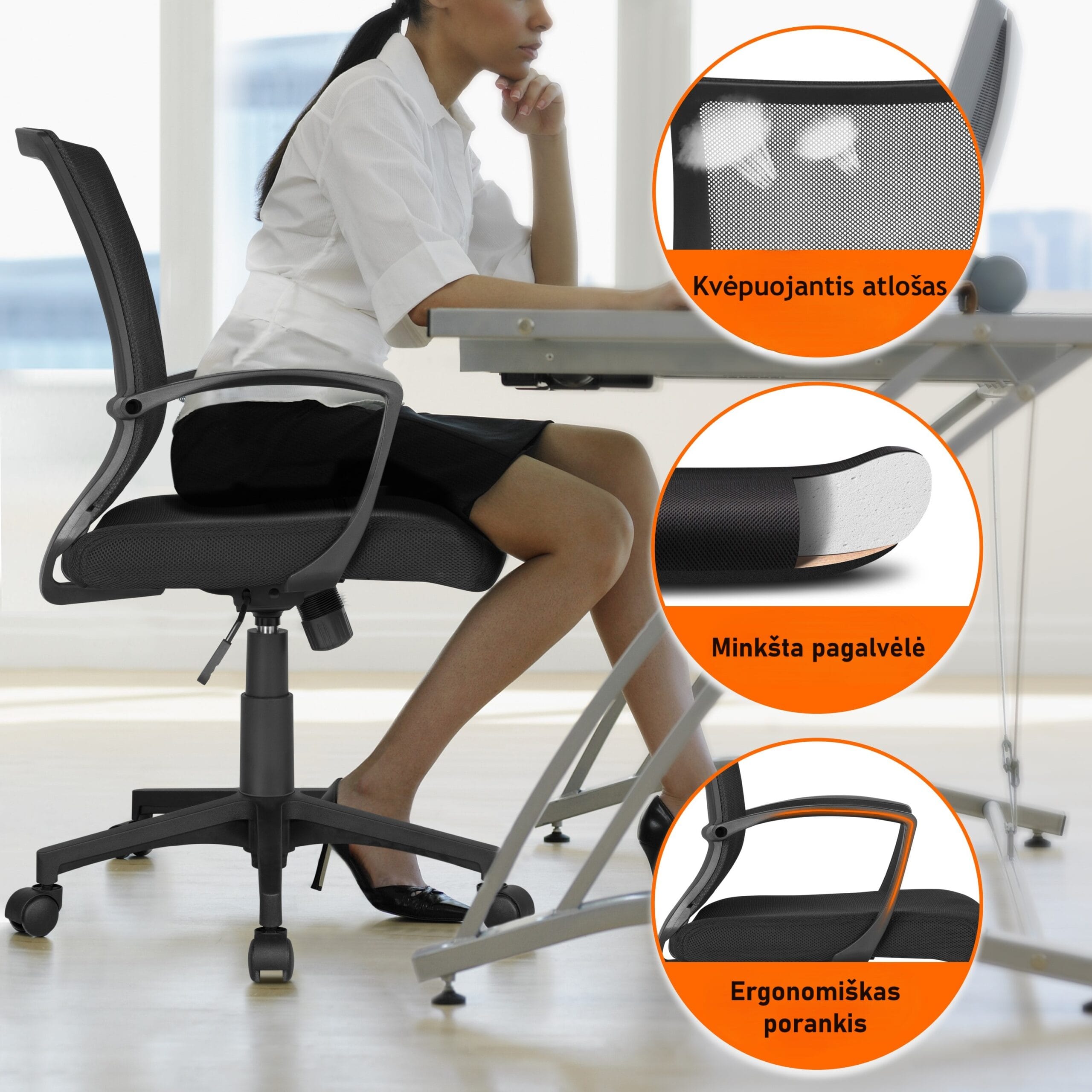 Ergonomiška kėdė - Image 2