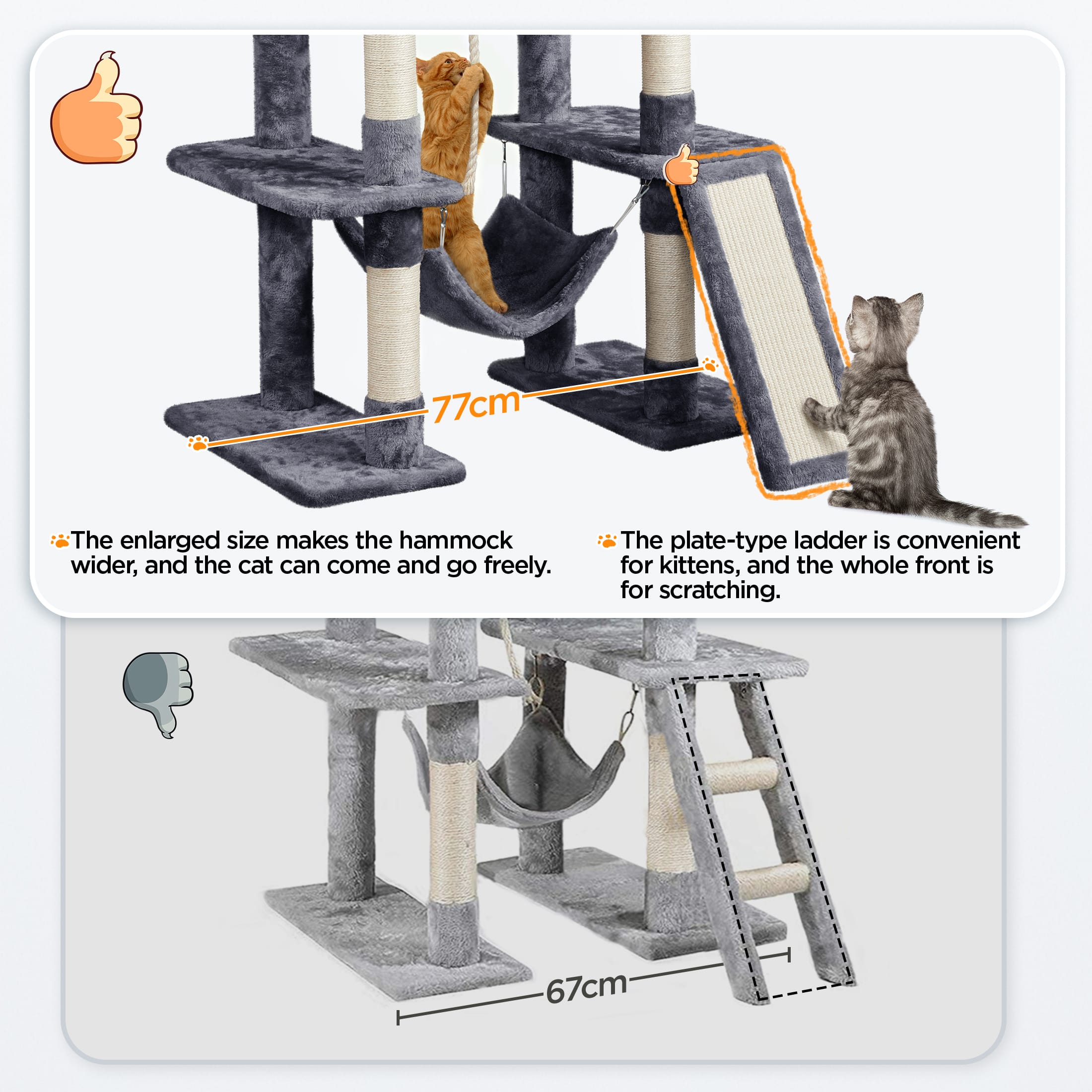 Draskyklė katėms 159cm - Image 8