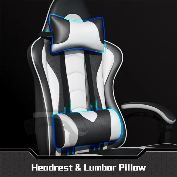 Ergonomiška žaidimų kėdė su masažo funkcija - Image 5