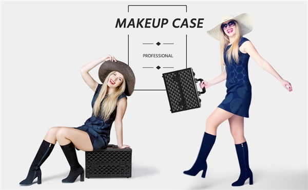 Kosmetikos ir juvelyrinių dirbinių juodas dėklas - Image 15