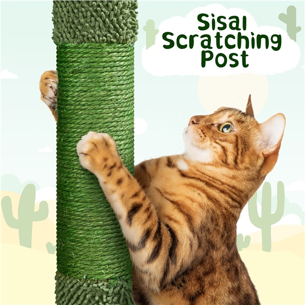 135 cm kaktuso formos kačių bokštas - Image 9