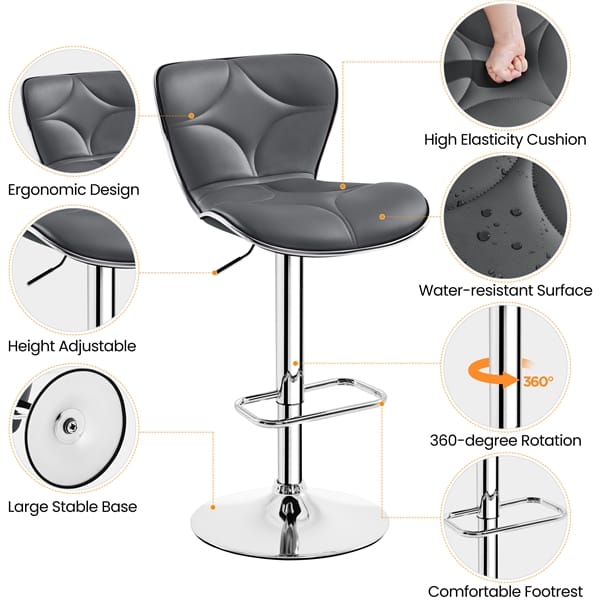 Dvi Pilkos Baro kėdės - Image 9