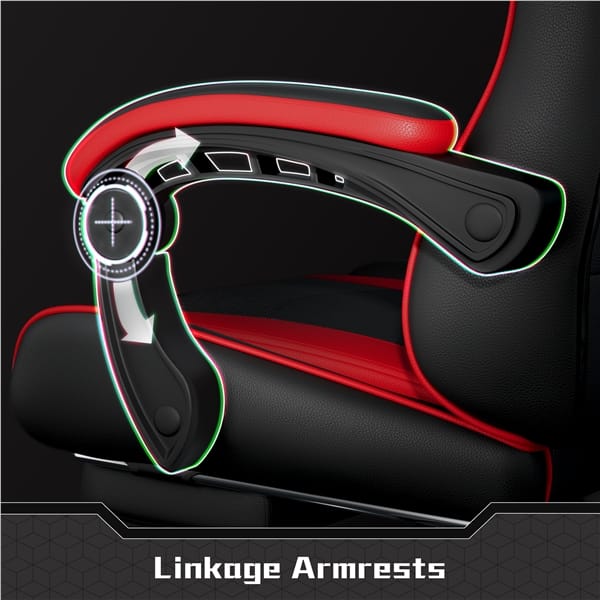 Ergonomiška biuro / žaidimų kėdė su masažo funkcija - Image 16