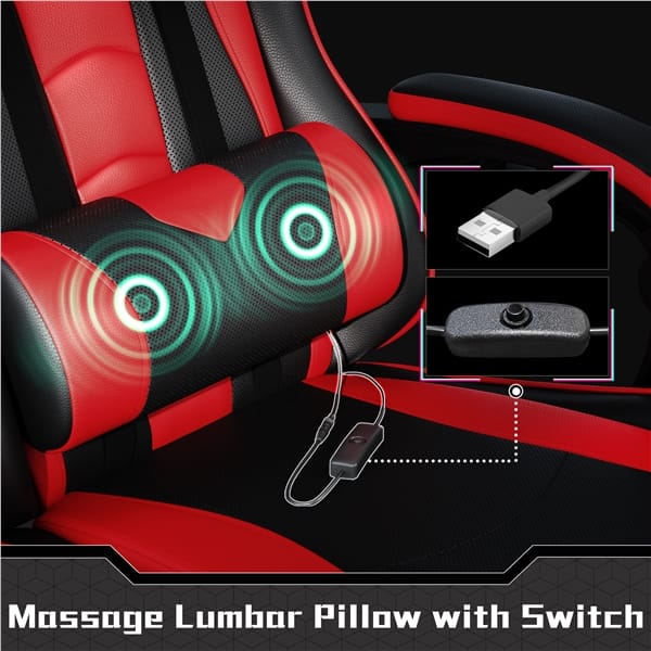 Ergonomiška biuro / žaidimų kėdė su masažo funkcija - Image 14