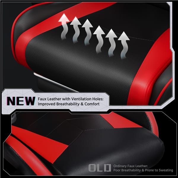 Ergonomiška biuro / žaidimų kėdė su masažo funkcija - Image 5