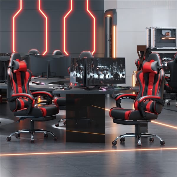 Ergonomiška biuro / žaidimų kėdė su masažo funkcija - Image 2