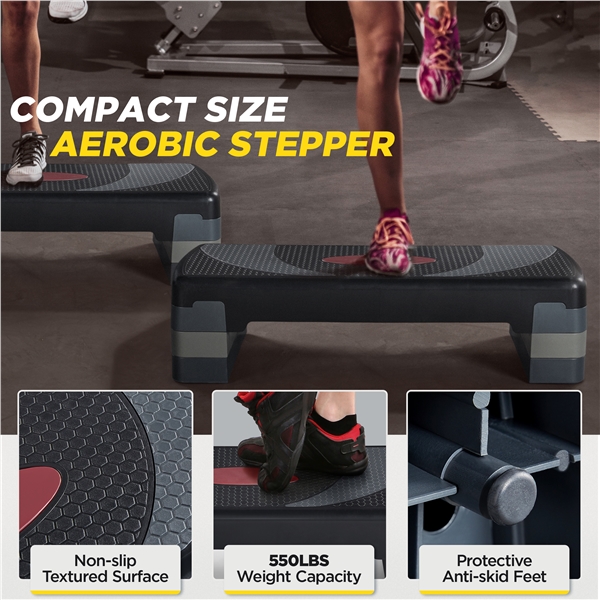 Aerobikos stepas / laiptelis – 3 aukščio lygiai 250kg - Image 6