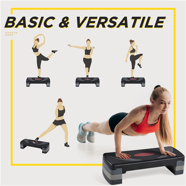 Aerobikos stepas / laiptelis – 3 aukščio lygiai 250kg - Image 7