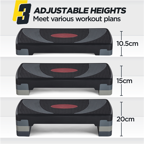 Aerobikos stepas / laiptelis – 3 aukščio lygiai 250kg - Image 5