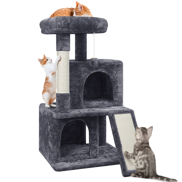 3 pakopų draskyklė – tamsiai pilka 92cm - Image 4