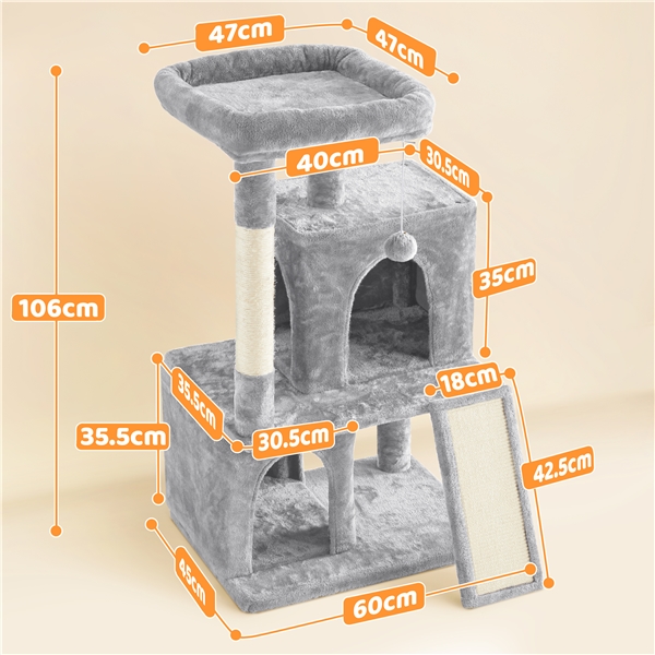 3 pakopų draskyklė 106cm - Image 10