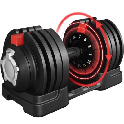 Reguliuojamas hantelis 12 in 1 –nuo 3 – iki 24 kg diapazonas