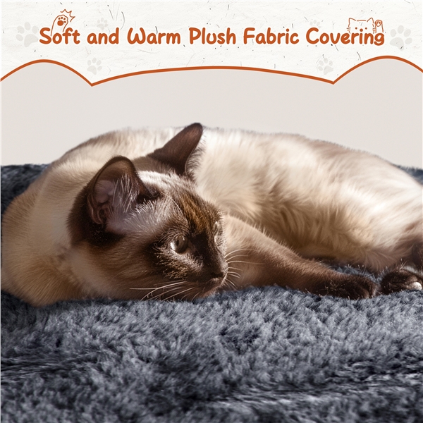 Aukštas 194 cm kačių bokštas – Tamsiai pilkas - Image 8